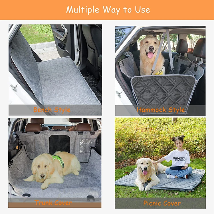 Dog Travel Pet Car Seat Cover Bench Cars & SUVs Protector Waterproof Dog Mat For Car