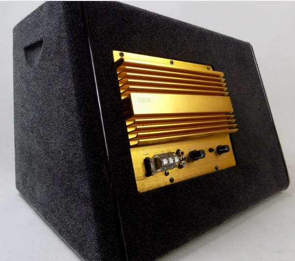
box shape subwoofer with amplifier China Manufacturer wholesale price big power Audio active 12/220V 10 Inch car Subwoofer 