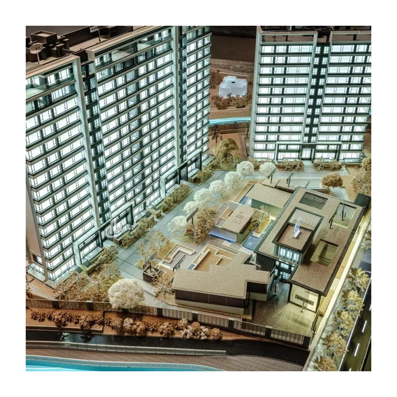 3D Miniature Scale Building Model Construction House Modeling for Real Estate model