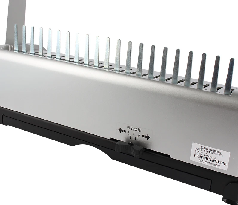 Office desktop easy use A4 size 450 sheets paper hand manual  perforating binding  bookbinding machine