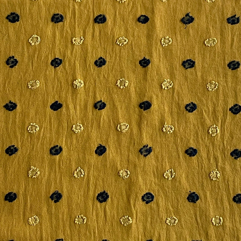 2022 Wholesales Textiles Modern 100 Polyester Plain Soft CEY Jacquard Cut flower Double Colors Fabric crepe For Dressts