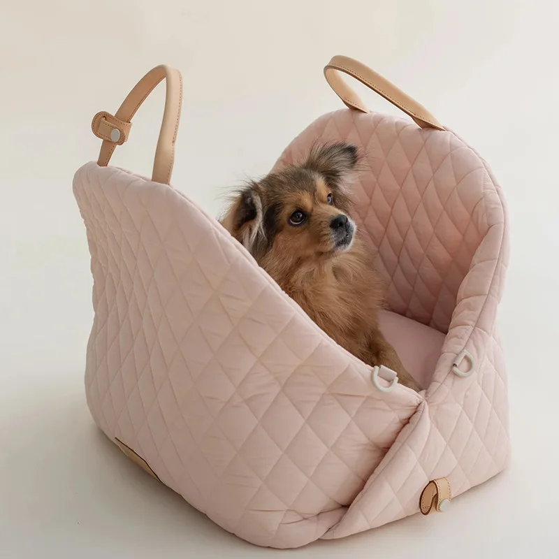 Custom funda de asiento de coche para perro dog car seat cover pet car booster seat pet carriers travel products