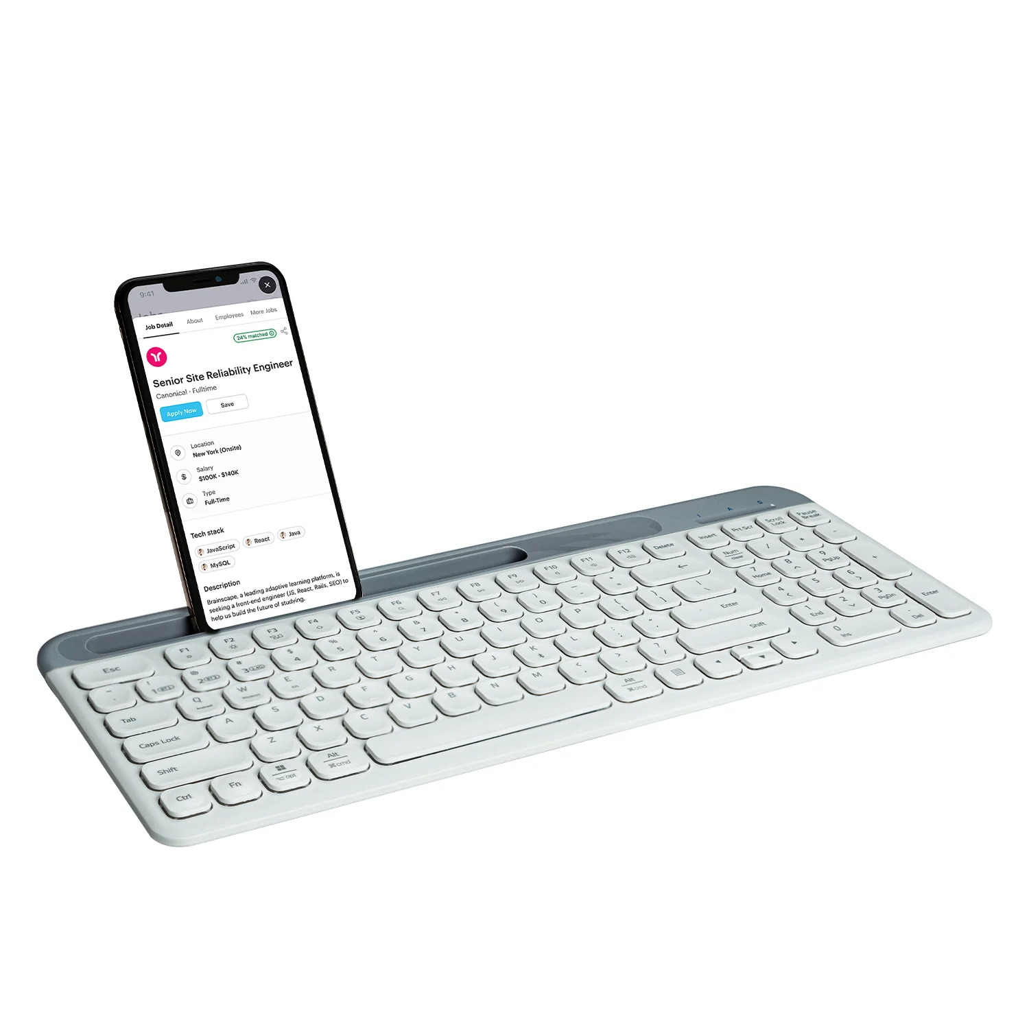 Hot selling Dual-channel 2.4G Bluetooth Keyboard with Numpad and rechargeable battery for PC/Tablet Compter/Mobile Phone