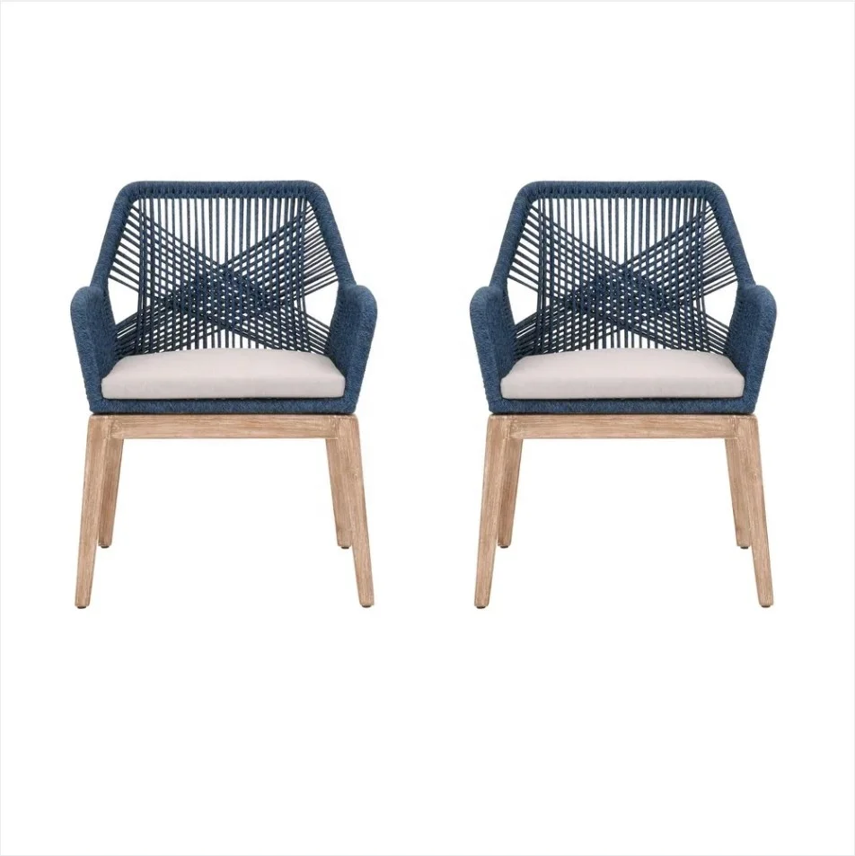 modern design Outdoor dining furniture table and chairs  aluminium beach restaurant patio chair dining garden set