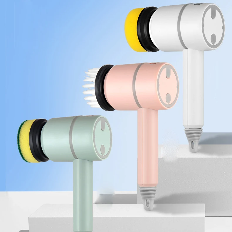 2024 New wholesale multi-functional household electric cleaning brush with variety brush heads can be replaced