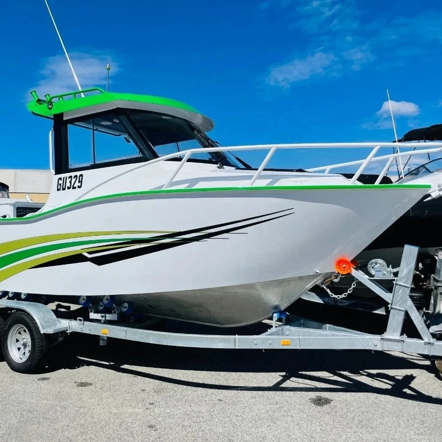 Profisher 6.25m/20.5ft Comfortable Family Fishing Boat Aluminum Speedboat with Outboard Engine Sport Yacht for Sale