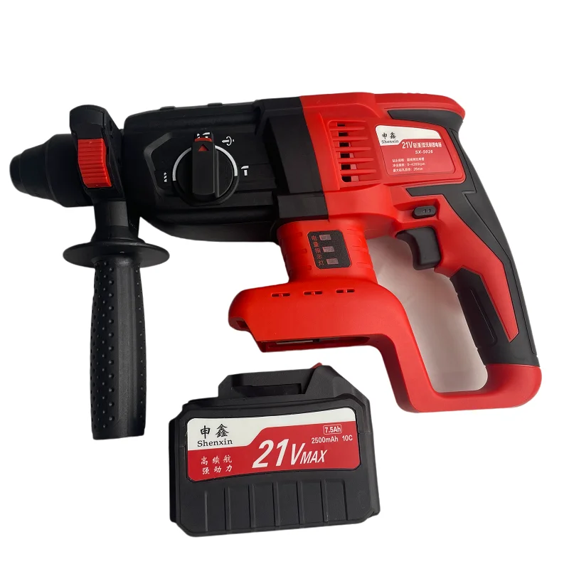 SENGXIN Professional Rechargeable Cordless Electric Rotary Hammer Drill Power Tools