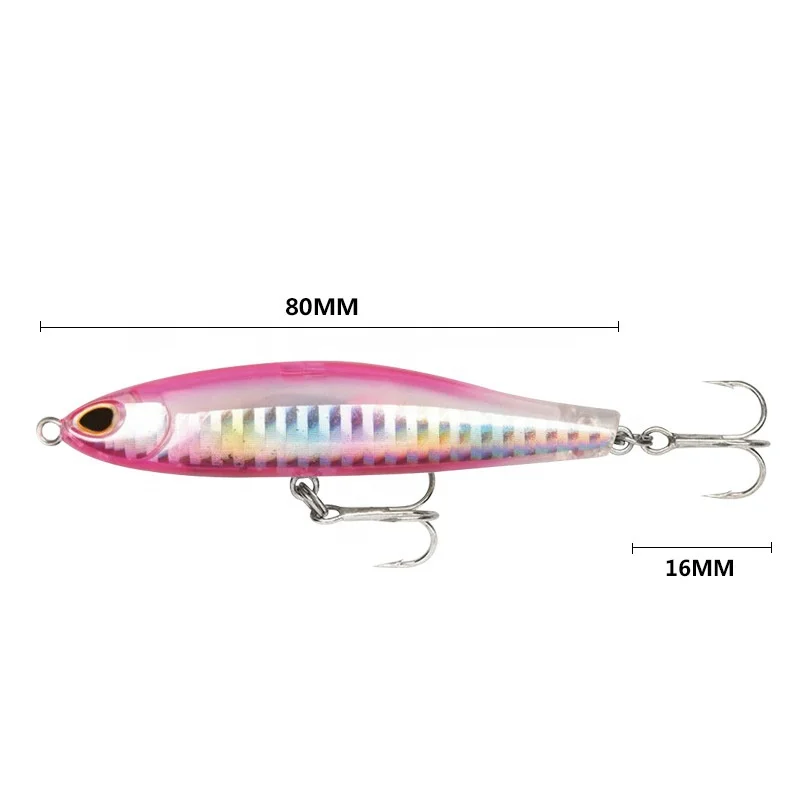 2023 New Saltwater Sinking Pencil Baits 8cm 16g Fishing Tackle Bionic Baits Isca Artificial Baits