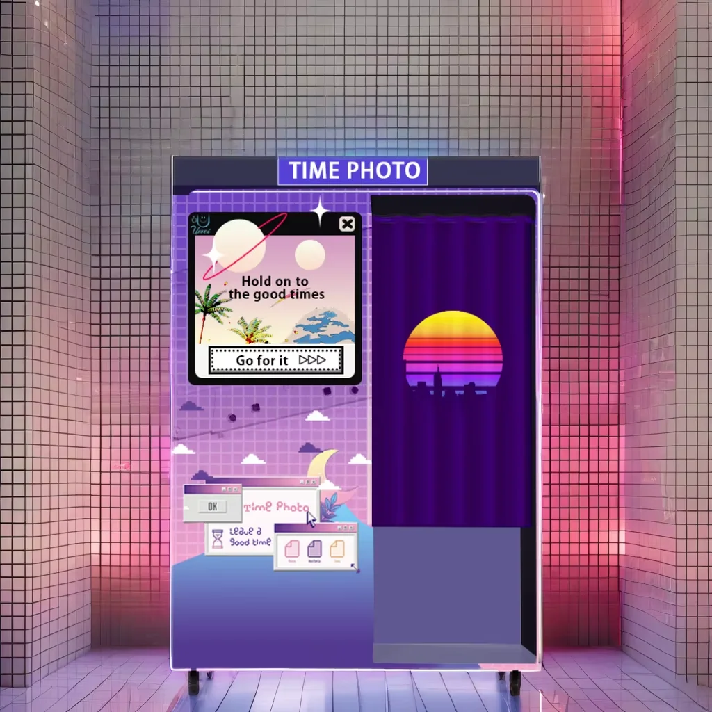 2024 Newest Design 360 Degree Overhead Photo Booth Compatible with Cameras iPads SLRs Smartphones