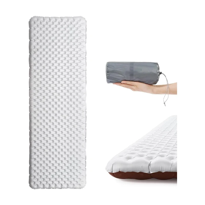 4-Season Insulated Inflatable Camping Mattress for Car Hiking Outdoor Usage-Premium Foam Sleeping Pad