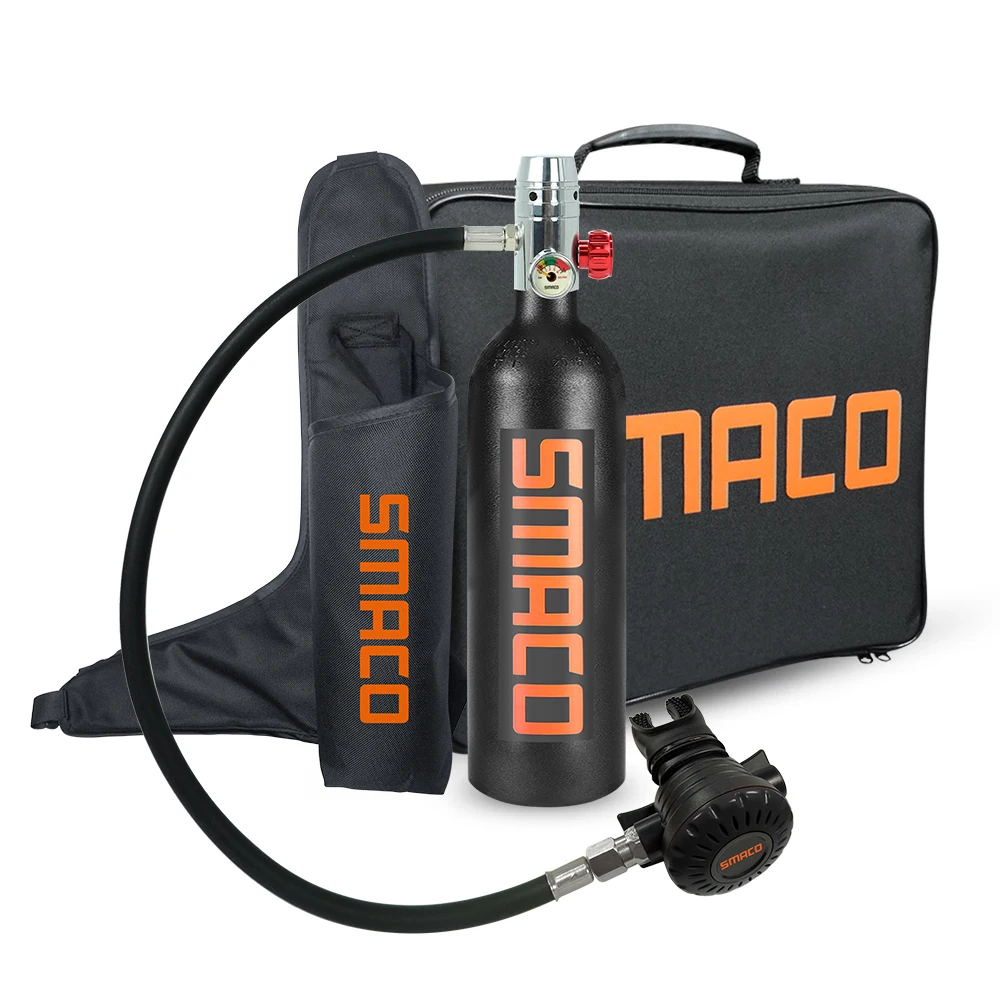 SMACO 1L S400 plus oxygen tank 20 mins mini dive scuba system diving equipment kit