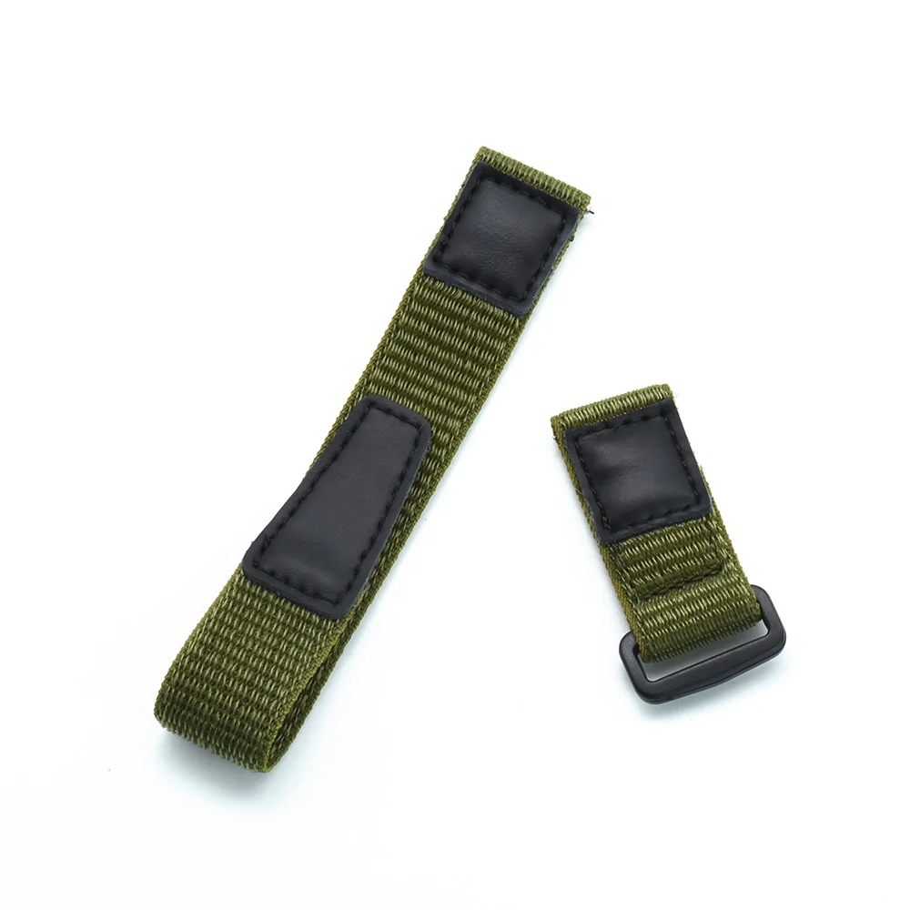  Браслет ArmyGreen на липучке для соло быстросъемный Военный нейлоновый ремешок часов с бархатной подкладкой Apple