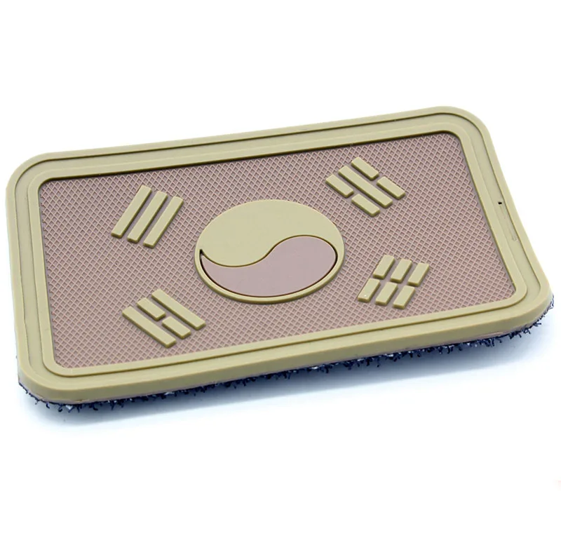 Customised Logo Marvel Rubber Embroidery Patch Velcroc Backing Pvc Patches