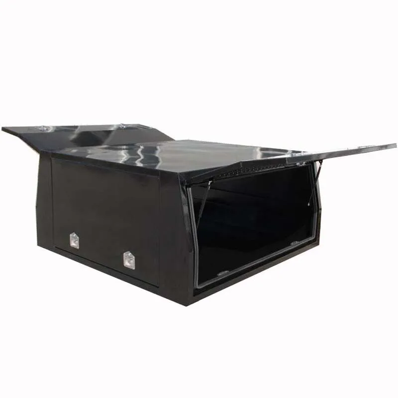 dual/single/extra cab aluminum ute tray and canopy with mud guards, tire carrier and toolbox for pickup truck