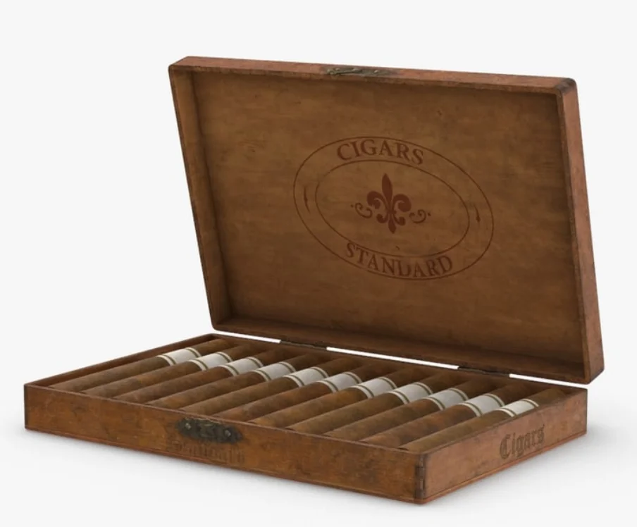 Personalized Wedding Gift Cigar Box Groomsmen Wooden Cigar Holder Engraved Wood Gift Packing Box