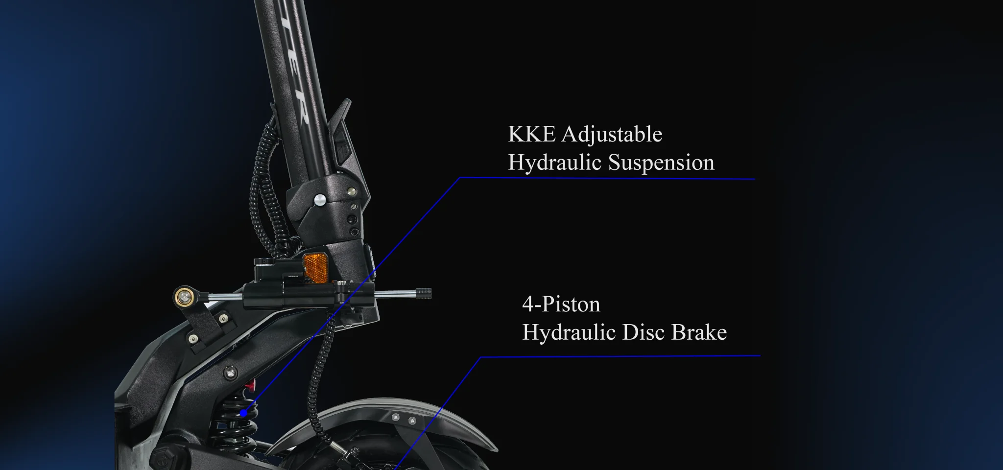 2024 Teverun Fighter Supreme+ Ultra Edition 11inch Electric Scooter 4 Piston Full Hydraulic Disc Brake Dual Suspension