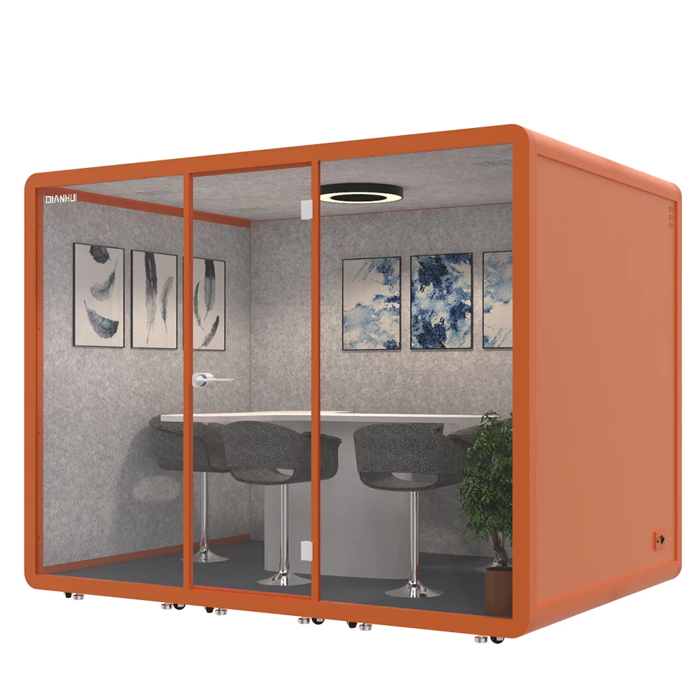 assemble and private cabin working pod soundproof office phone booth  acoustic room soundproof meeting phone booth phone pod