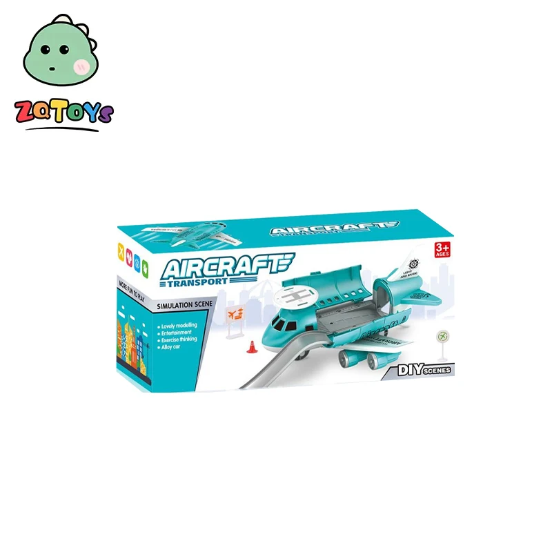 Zhiqu Toys Storage Rail Aircraft Simulation Airbus Boeing Boy Fire Engineering Vehicle Manufacturer Wholesale