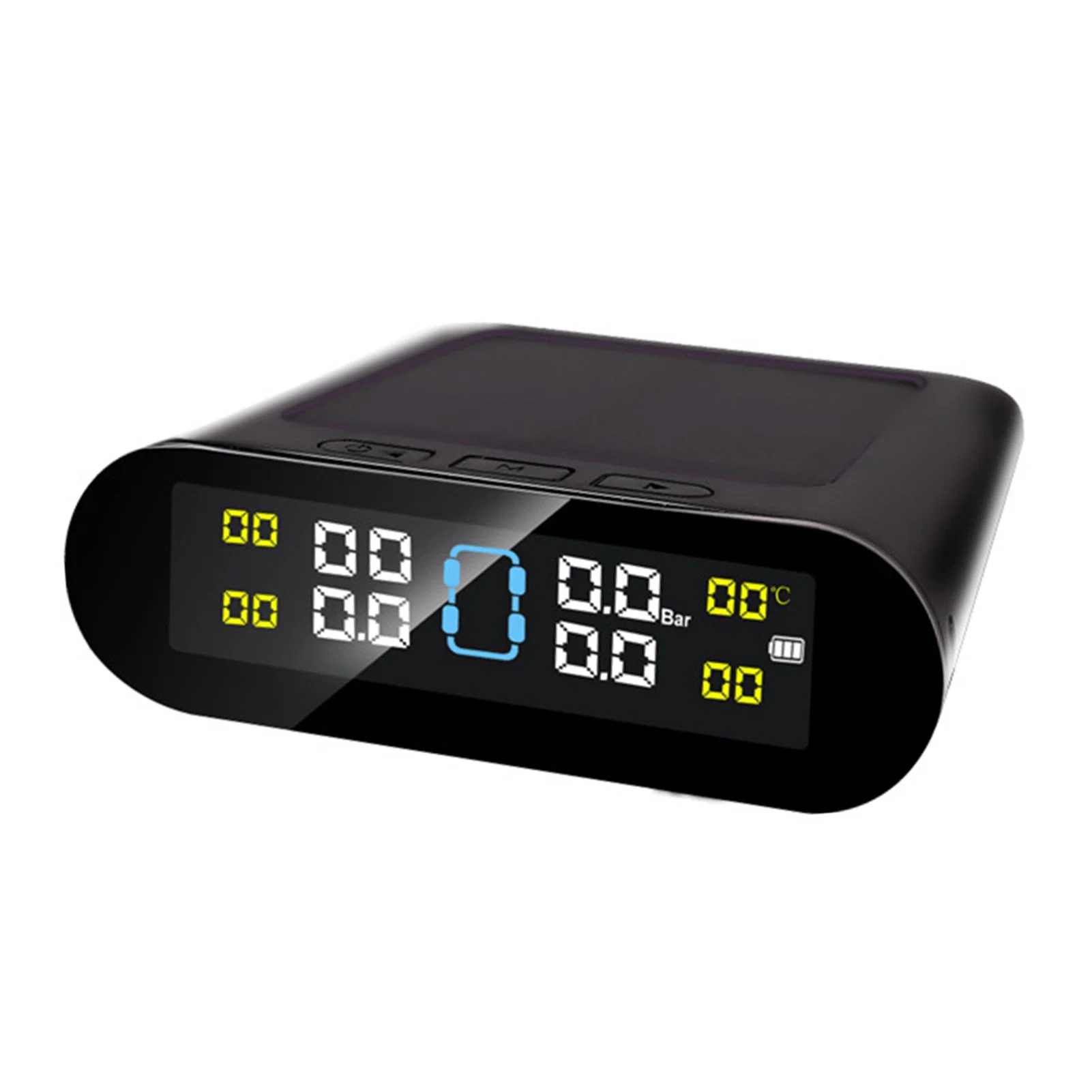 TPMS Tire Pressure Tester Monitor Solar Power LCD Display Car Security Alarm Tyre Pressure Monitoring System