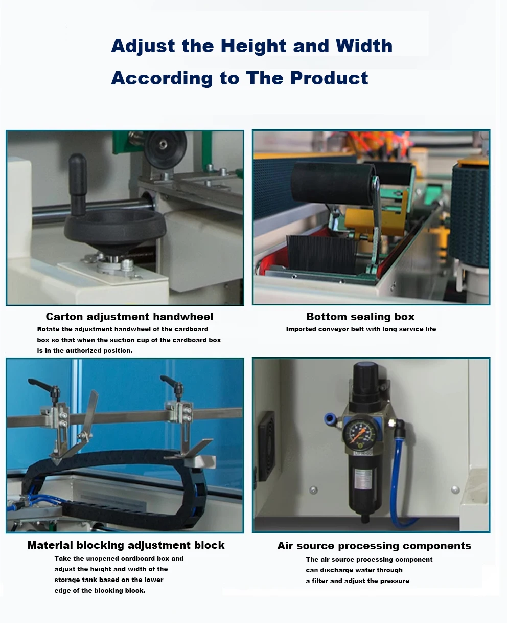 Hot melt glue carton erector /Automatic Case Erector Box Carton Erecting Machine.