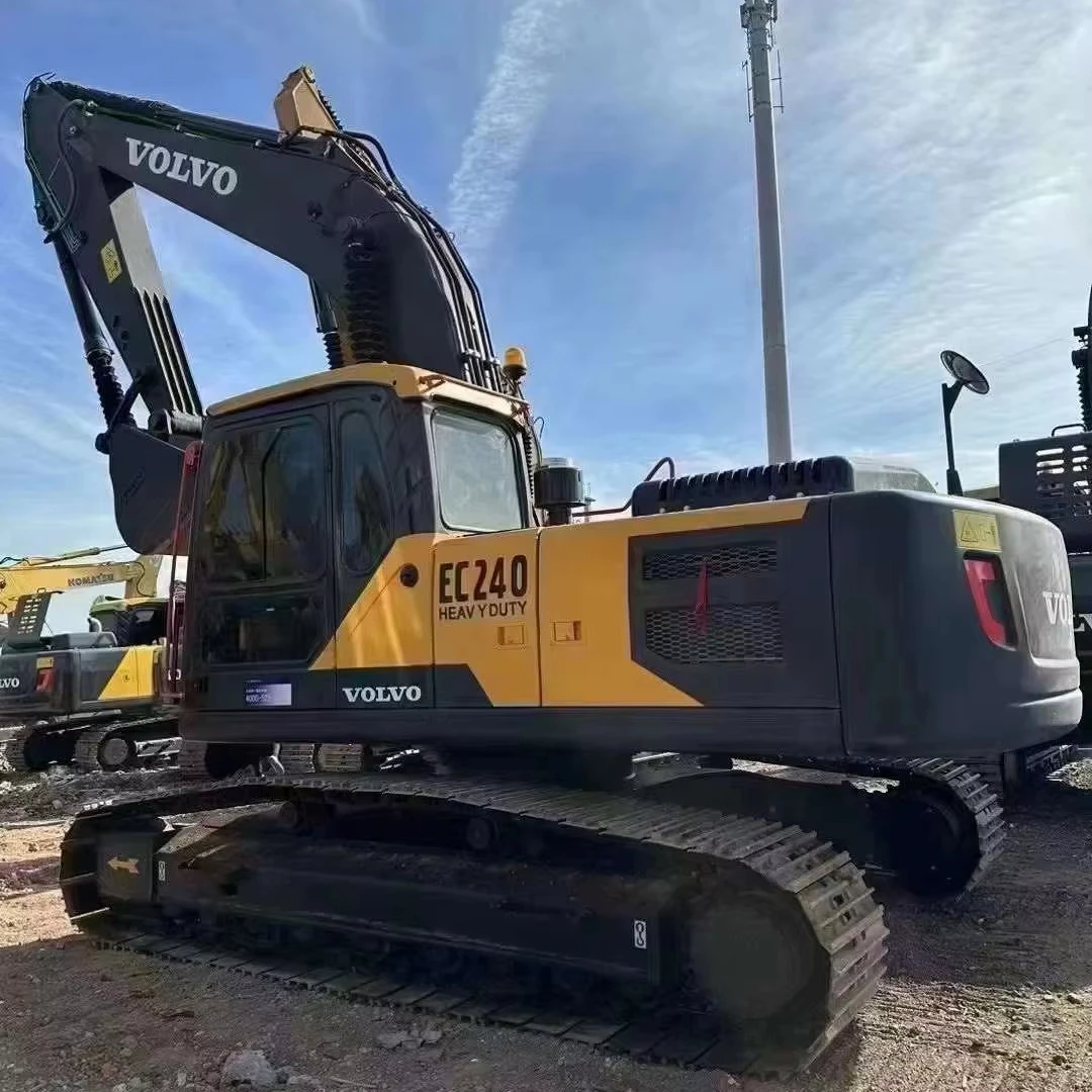 Горячая распродажа оригинальная шведская VOLVO EC240B подержанная Строительная экскаваторная техника гидравлический гусеничный Средний экскаватор по низкой цене