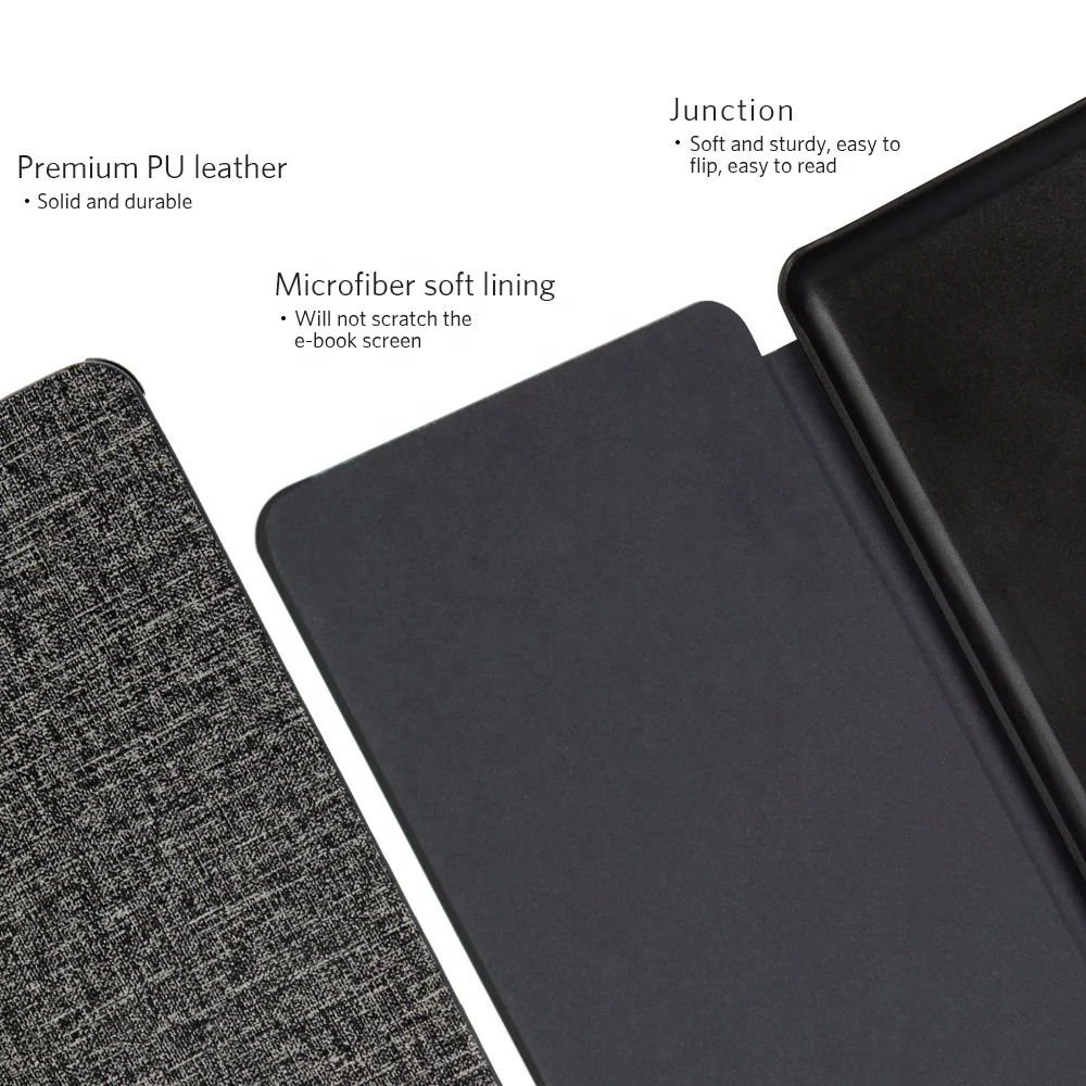 Customized Wholesale PU Leather Case Cover for Amazon Kindle Paperwhite Oasis E-Reader Book 10th generation