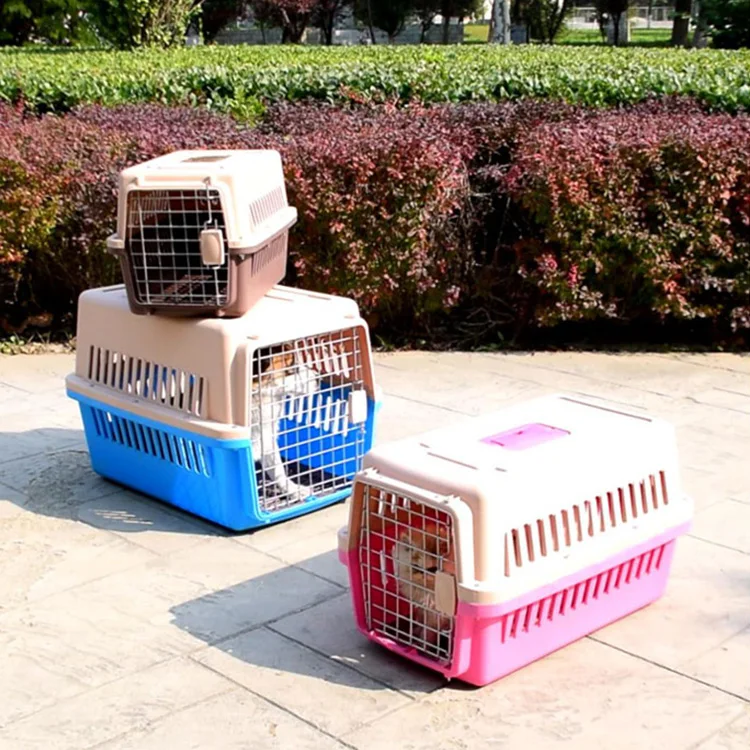 Переноска для домашних животных, пластиковая сумка для путешествий и прогулок, для кошек и собак