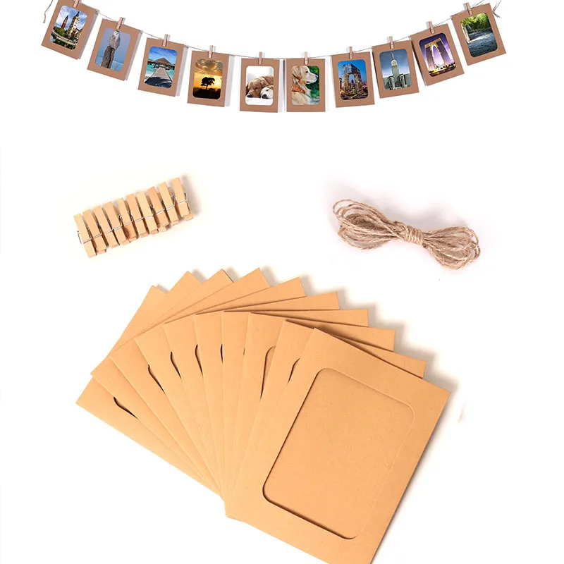 No MOQ Room Decorative Wall Hang Photo Organizer Paper frame for Bedroom Birthday Gift