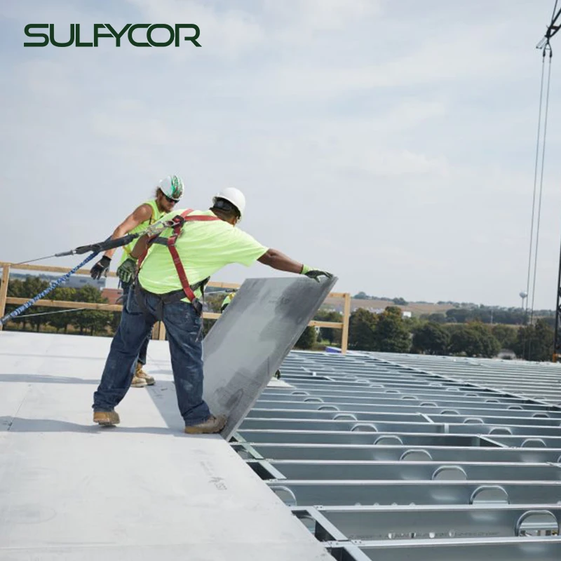Fireproof high strength 18mm shiplap mgo subflooring anti-corrosion structural basement subfloor panels for LSF Building