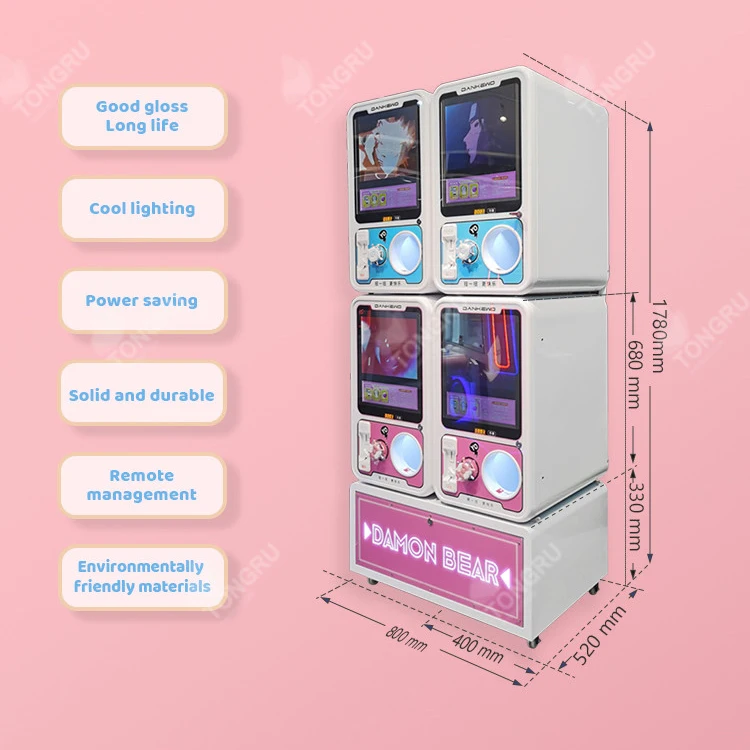 Капсульный торговый автомат gashapon 110 В Коммерческий gachapon поставщик капсул подходит для игрушек 75-100 мм