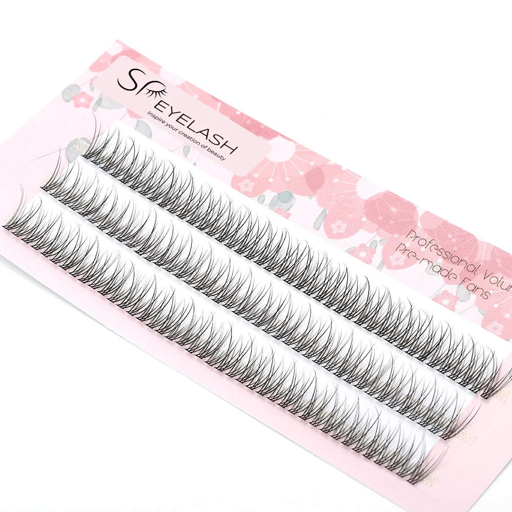 SP EYELASH Heat bonded 10D 0.07mm Faux Mink Cluster Lashes C D Curl Individual Lashes Cluster Flare Eyelashes Extensions