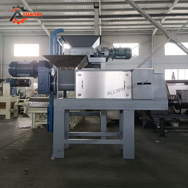 Kitchen Food Waste Screw Press Dehydrator/Fruit and Vegetable dregs dewatering machine
