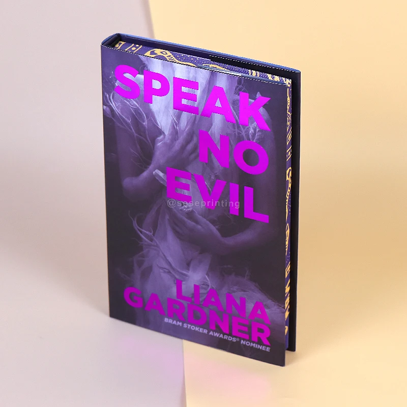 High-End Thick Paper Novel Book With Foil Dust Jacket Sprayed Edges Book Printing Custom Hardcover Book Printing