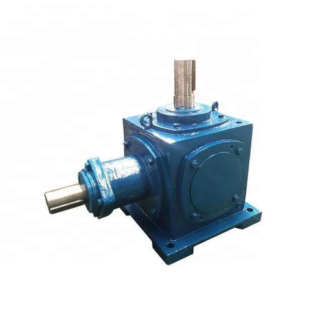 T series spiral bevel gear units 4 way car steering gears 90 degree right angle gearbox steering gear box for transmission