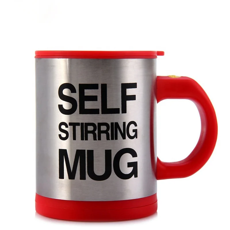 Business gift stainless steel magnet wholesale magnetic holder keep caddy 12oz automatic stirring coffee cup