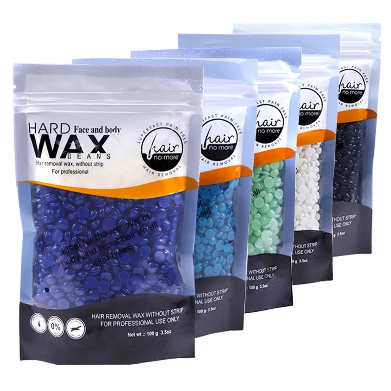Wholesale Brazilian Wax Beads 100g 300g 500g 1kg Depilatory Hard Wax Bean For Face Body Armpit Hair Removal