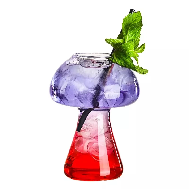 SYL Japanese wholesale factory product red wine glass mushroom cup unique shape hotel home decoration tableware goblet cups