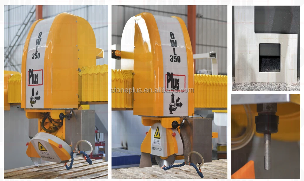 STONEPLUS Cutting Machine 400 Laser Bridge Cnc Type Stone for Granite Quartz OWL Pressure Pump for Car Wash 45 Jet Pump Oil 15kw