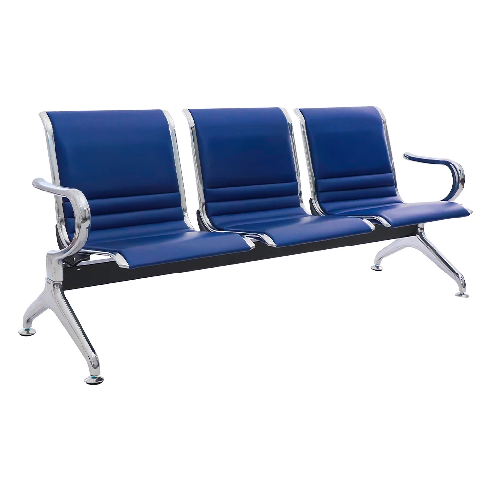 Factory Direct Sell Accept OEM Private Label Bus Station Waiting Benches 3-Seats Public Waiting Area Chair