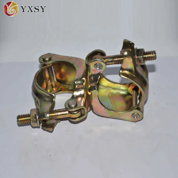 Scaffolding clamp double coupler load capacity pressed right angle coupler