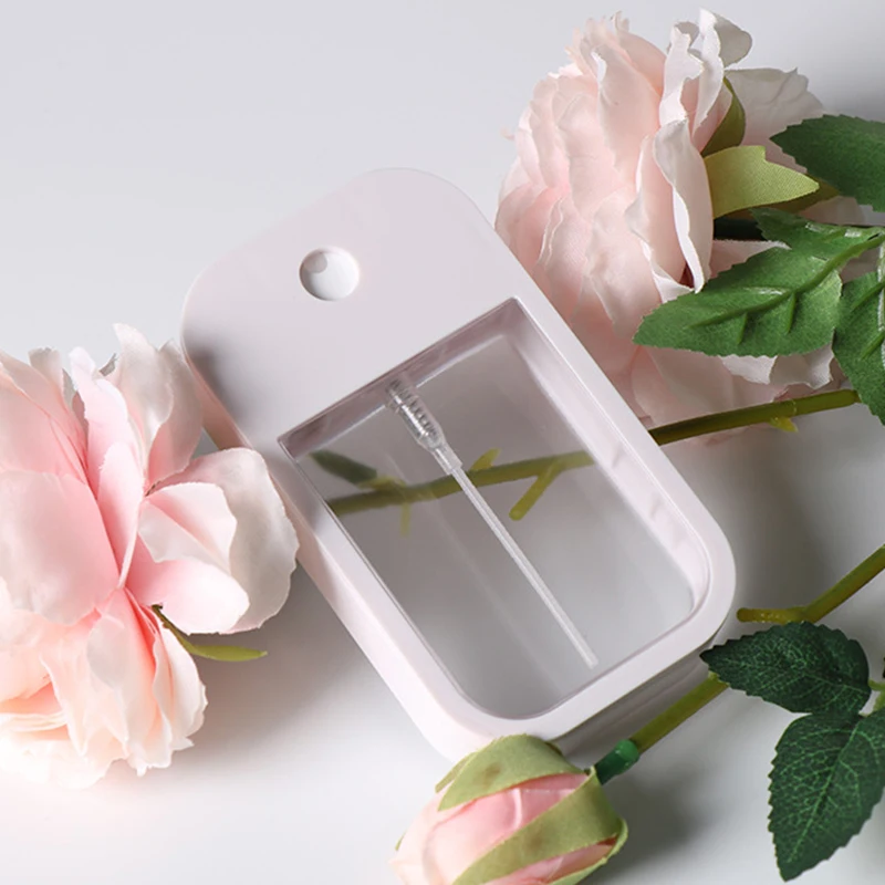 High quality 50ml perfume spray bottle empty square shape credit card perfume hand sanitizer  bottle