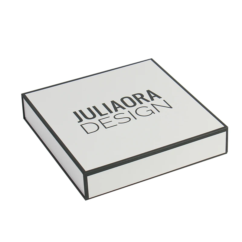 Оптовая продажа, роскошная белая упаковочная коробка для ювелирных изделий с логотипом на заказ