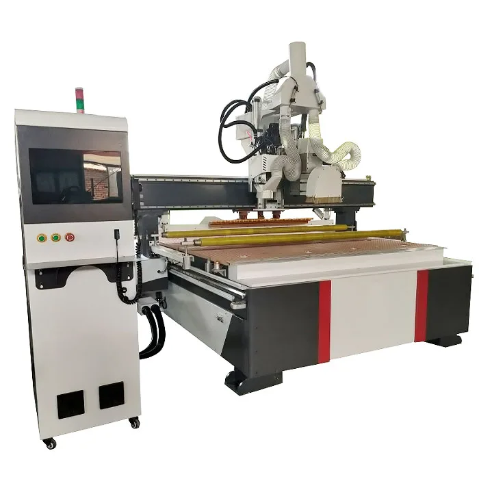 2030 2040 2140 Woodworking Machinery 3D Wood Engraving Cutting Auto Tools Change 9kw ATC Wood CNC Router Machine with Saw Blade