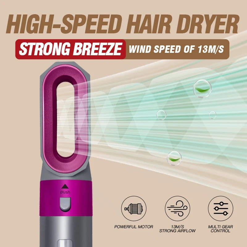 Airstyler 5 в 1 инструменты для укладки волос электрический одношаговый стайлер фен и объемный распылитель щетка горячего воздуха