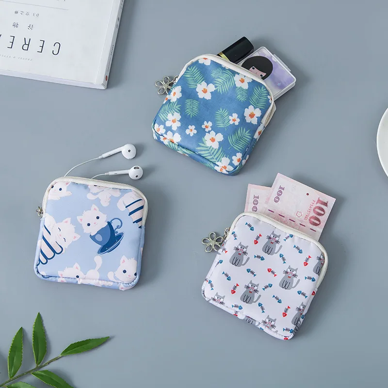 
Girl Kawaii Cute Earphone Organizer Mini Purse Coin Key Holder Travel Bags 