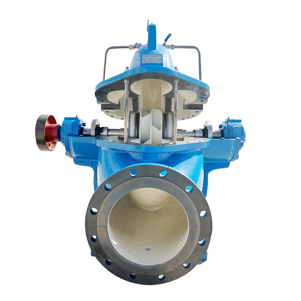 20 inch double suction high flow rate 75hp split case horizontal centrifugal water pump