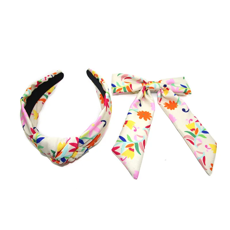 Shenglan Bows Hair Clip Flower Ribbon Ponytail Holder Eco-Friendly Clips for Women Girls Teens Headbands with Crystal Stones