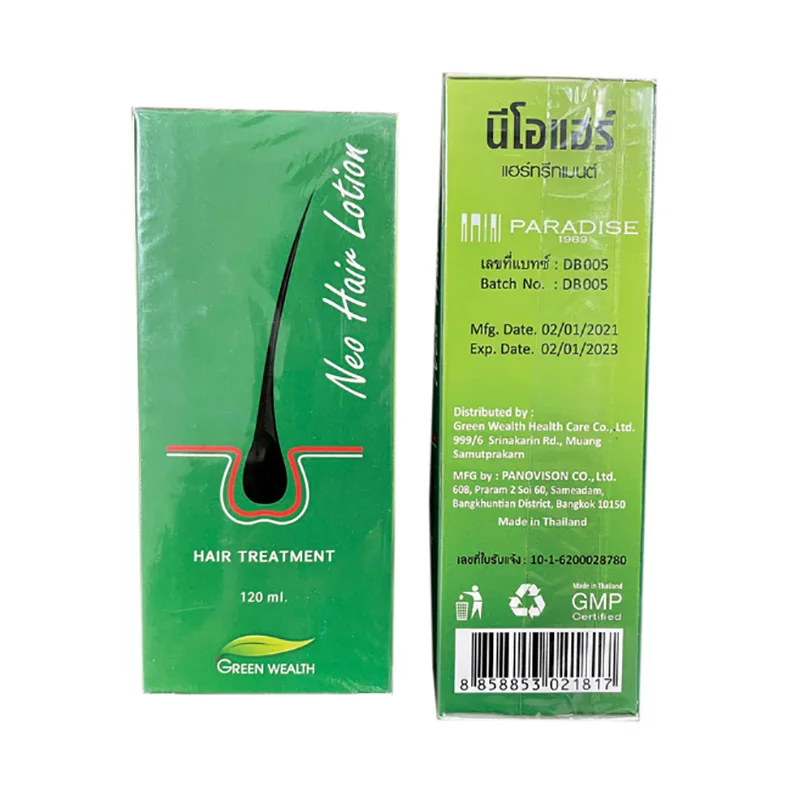 Paradise Original Neo Hair Lotion Made in Thailand Hair Growth Oil Anti-hair Loss Lotion 120ml Scalp Treatment For Woman Man