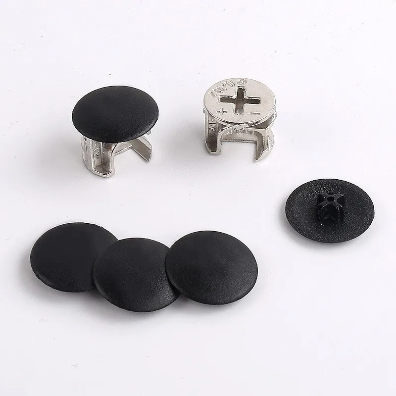 Furniture Three-in-one Connector Hat P:lastic Screw Cover Eccentric Wheel Hole Cover Decorative Hole Cover
