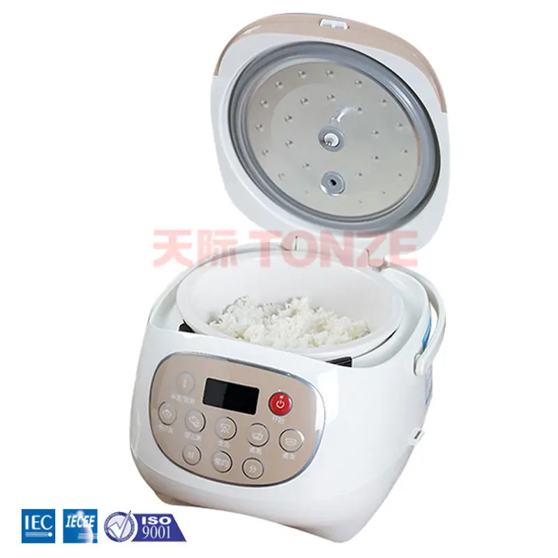 2L OEM Electric ceramic inner pot microcomputer control mini non-sticking rice cooker